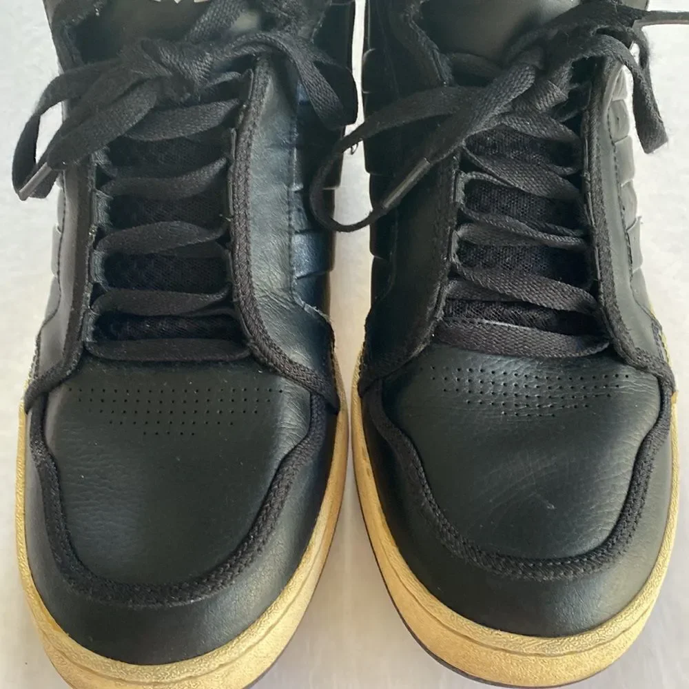 ADIDAS Men’s Black Leather HiTops Art# G59950 Size 12